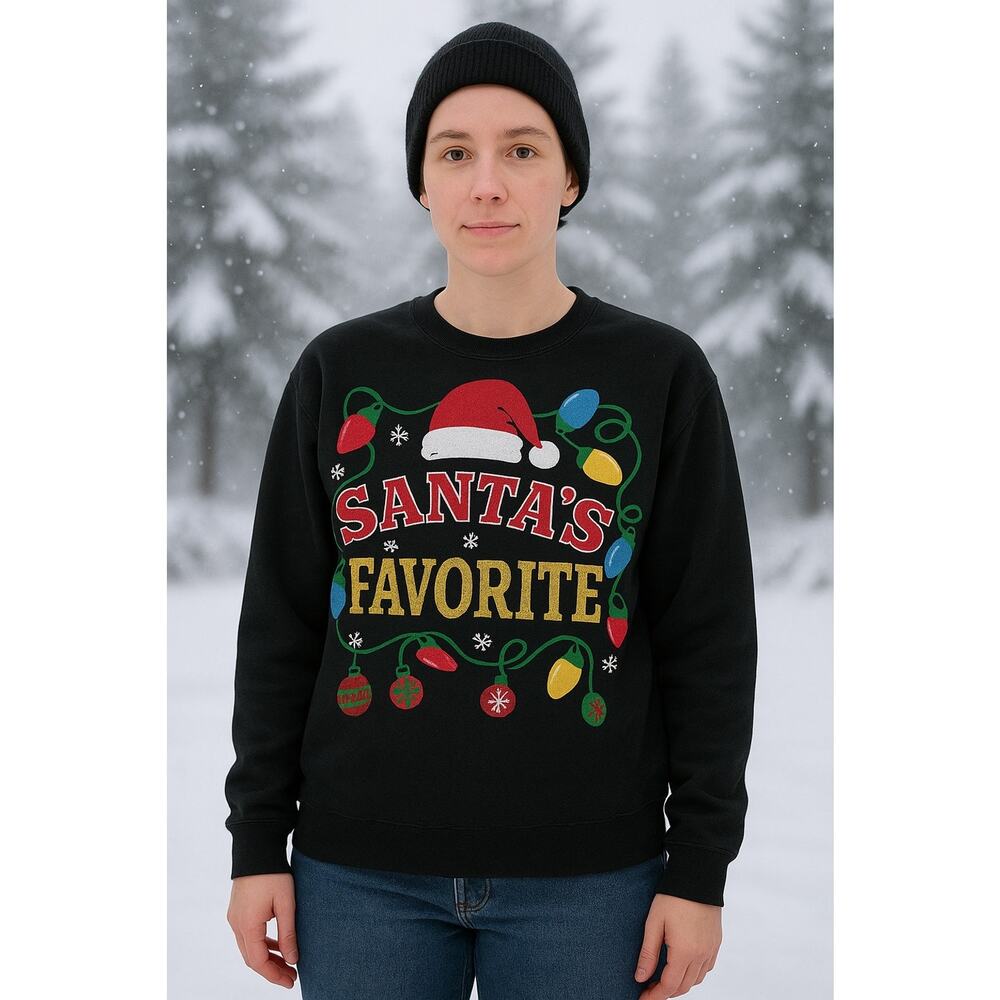 Christmas Long Sleeved T-shirt Men Or Women Santa's Favorite